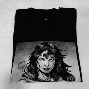 WONDER WOMAN Men's T-Shirt  Black  Size  XL